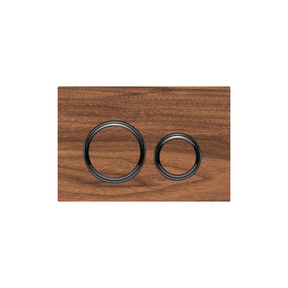 Geberit SIGMA50 ROUND Zinc frame in PVD black chrome