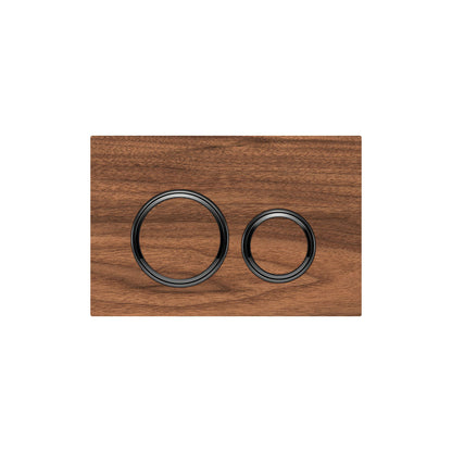 Geberit SIGMA50 ROUND Zinc frame in PVD black chrome