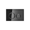 Geberit SIGMA50 ROUND Zinc frame in PVD black chrome