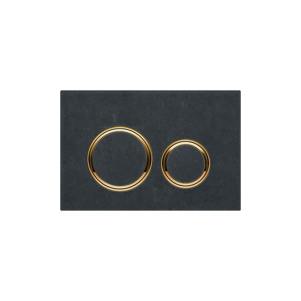 Geberit SIGMA50 ROUND Zinc frame in PVD brass color