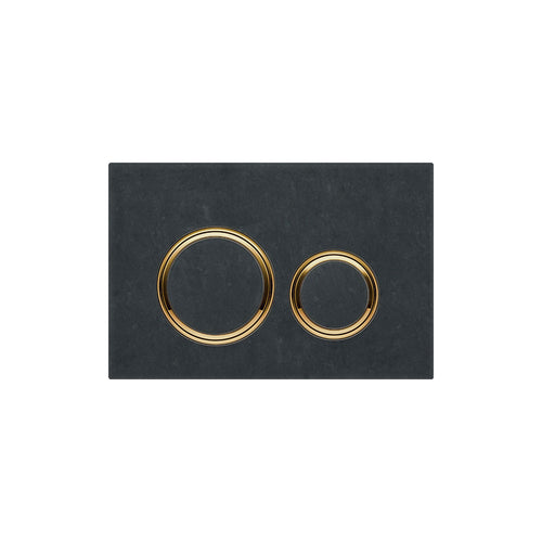 Geberit SIGMA50 ROUND Zinc frame in PVD brass color
