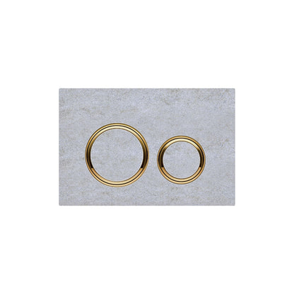 Geberit SIGMA50 ROUND Zinc frame in PVD brass color