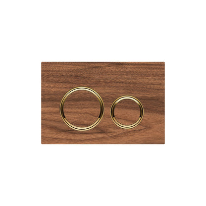 Geberit SIGMA50 ROUND Zinc frame in PVD brass color