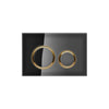 Geberit SIGMA50 ROUND Zinc frame in PVD brass color