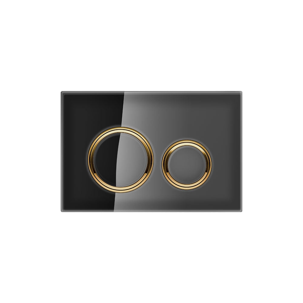 Geberit SIGMA50 ROUND Zinc frame in PVD brass color
