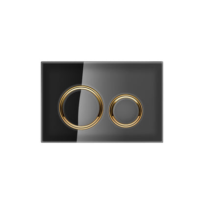 Geberit SIGMA50 ROUND Zinc frame in PVD brass color