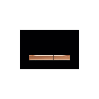 Geberit SIGMA50 SQUARE Zinc frame in PVD red gold color