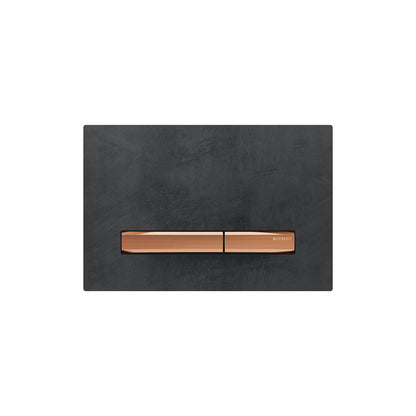 Geberit SIGMA50 SQUARE Zinc frame in PVD red gold color