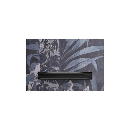 Geberit SIGMA50 SQUARE Zinc frame in PVD black chrome