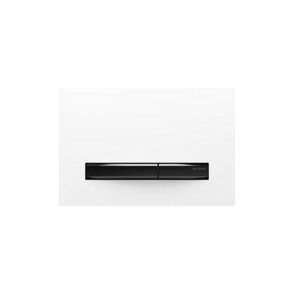 Geberit SIGMA50 SQUARE Zinc frame in PVD black chrome