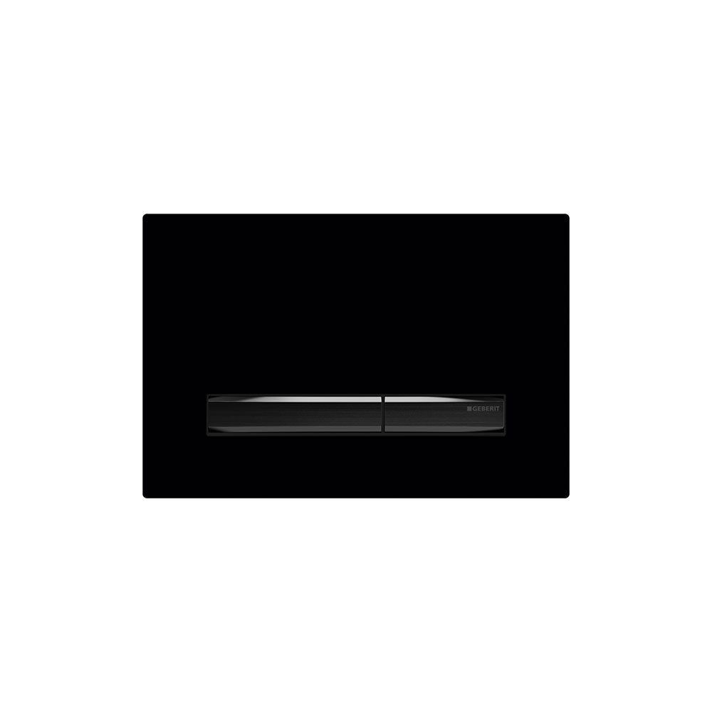 Geberit SIGMA50 SQUARE Zinc frame in PVD black chrome