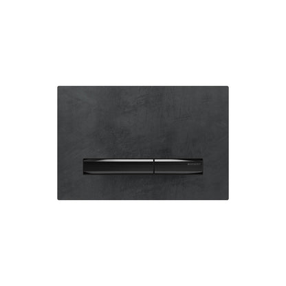 Geberit SIGMA50 SQUARE Zinc frame in PVD black chrome