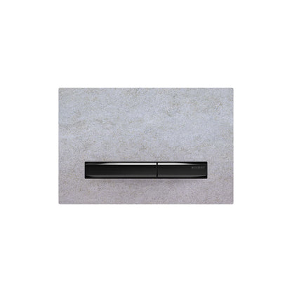 Geberit SIGMA50 SQUARE Zinc frame in PVD black chrome