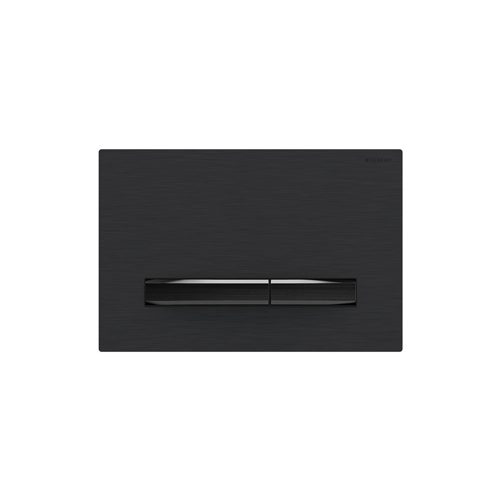 Geberit SIGMA50 SQUARE Zinc frame in PVD black chrome