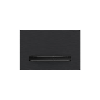 Geberit SIGMA50 SQUARE Zinc frame in PVD black chrome
