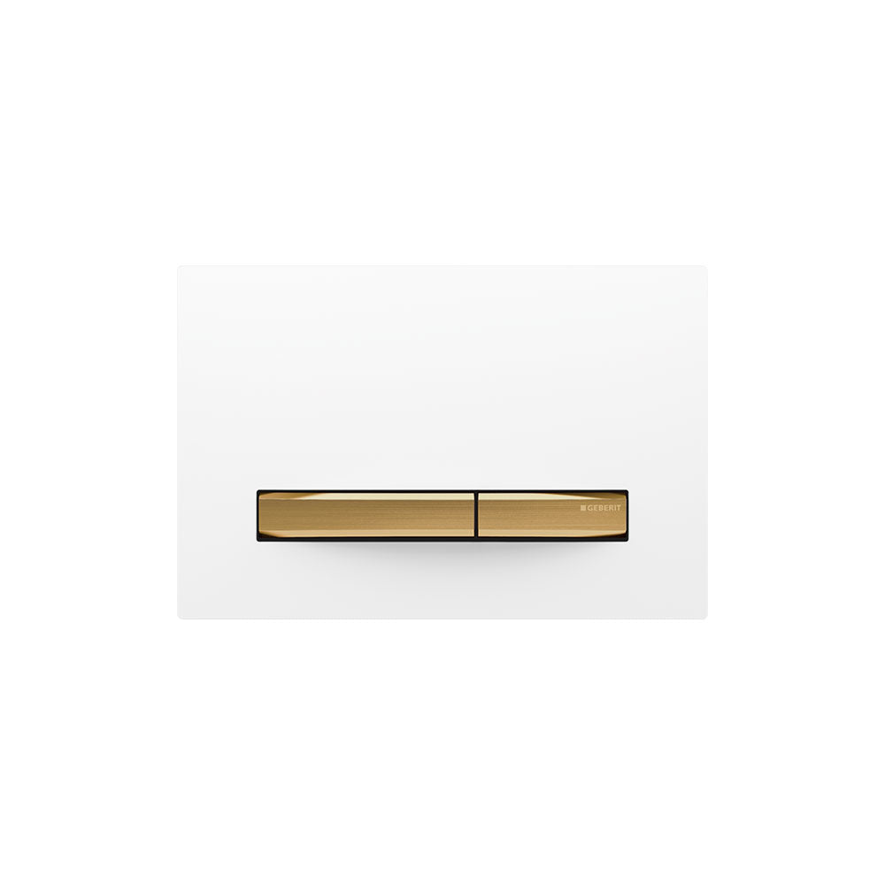 Geberit SIGMA50 SQUARE Zinc frame in PVD brass color
