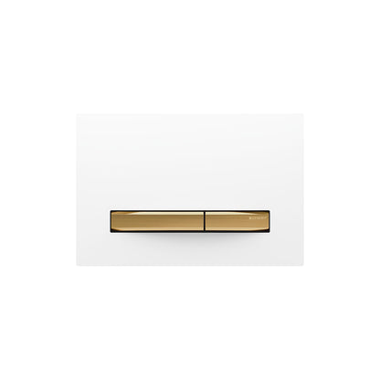 Geberit SIGMA50 SQUARE Zinc frame in PVD brass color
