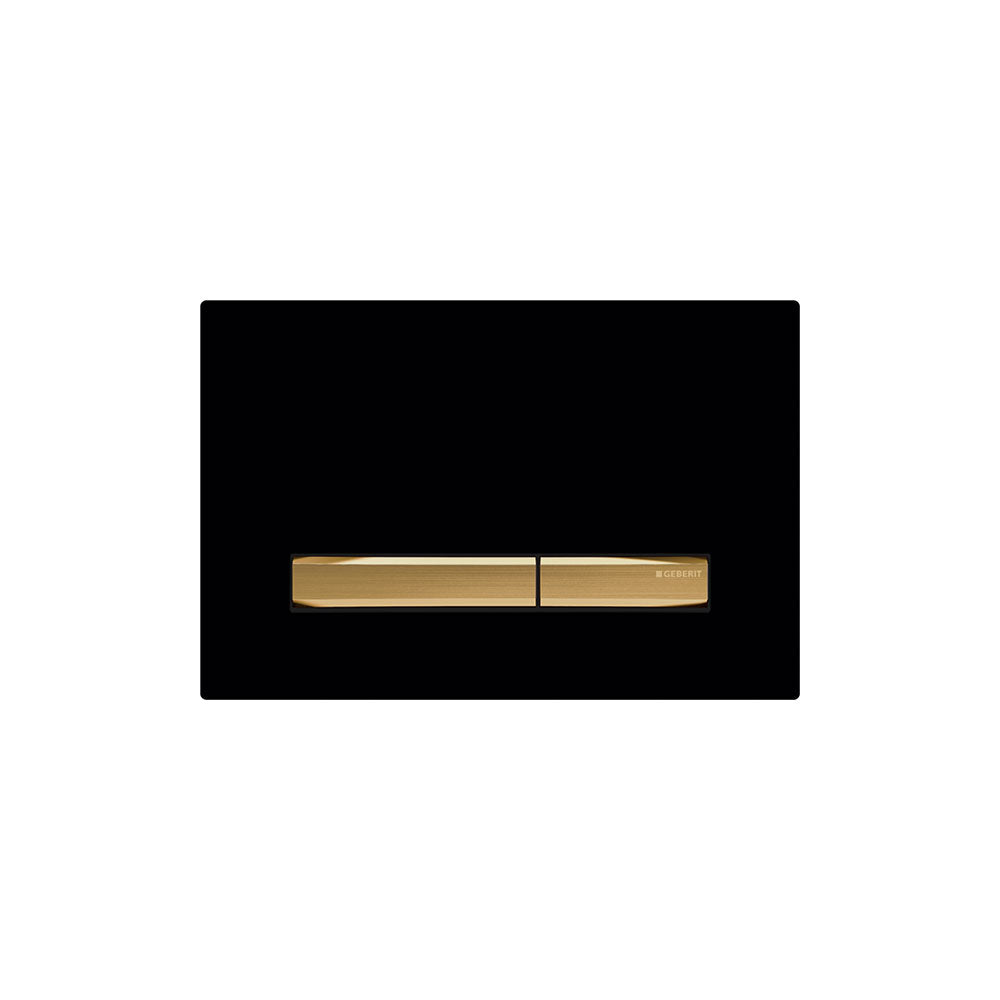 Geberit SIGMA50 SQUARE Zinc frame in PVD brass color