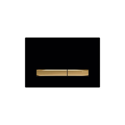 Geberit SIGMA50 SQUARE Zinc frame in PVD brass color
