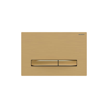 Geberit SIGMA50 SQUARE Zinc frame in PVD brass color