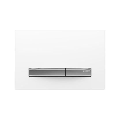 Geberit SIGMA50 SQUARE Zinc frame in chrome