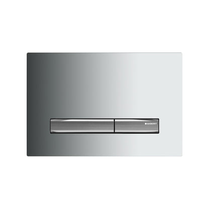 Geberit SIGMA50 SQUARE Zinc frame in chrome