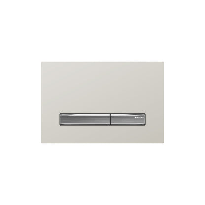 Geberit SIGMA50 SQUARE Zinc frame in chrome