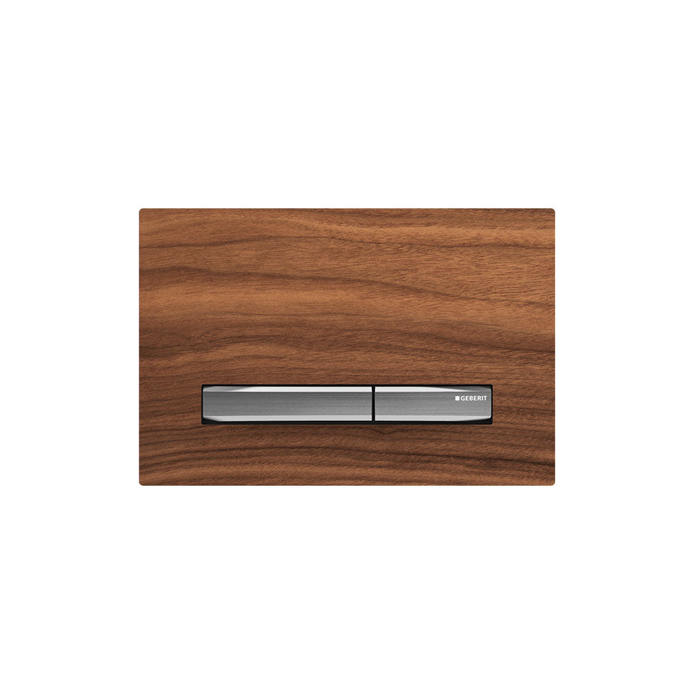 Geberit SIGMA50 SQUARE Zinc frame in chrome