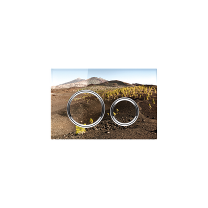 Geberit SIGMA50 ROUND Zinc frame in polished chrome