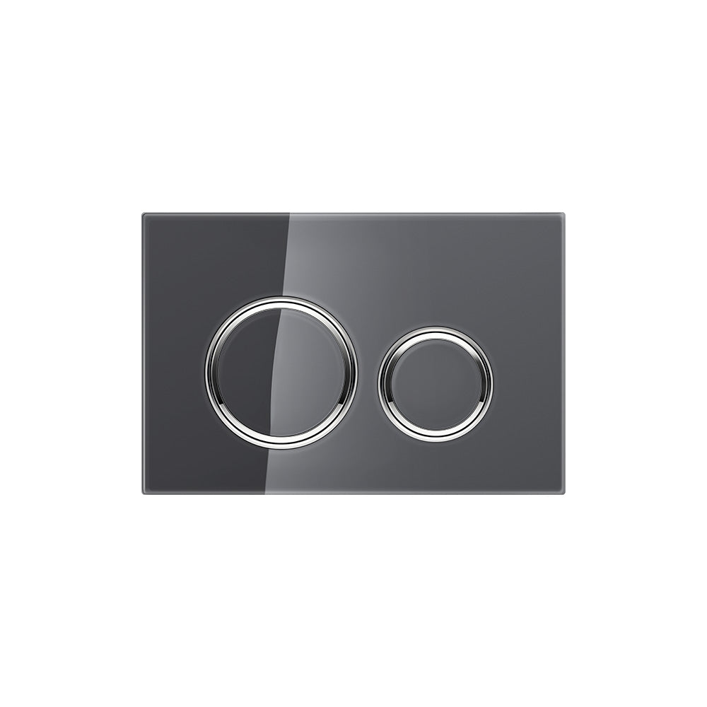 Geberit SIGMA50 ROUND Zinc frame in polished chrome