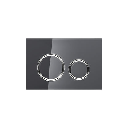 Geberit SIGMA50 ROUND Zinc frame in polished chrome