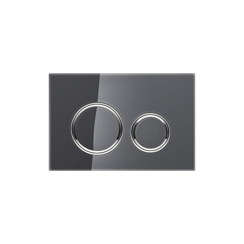Geberit SIGMA50 ROUND Zinc frame in polished chrome
