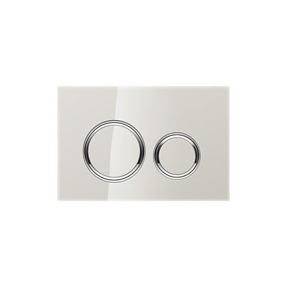 Geberit SIGMA50 ROUND Zinc frame in polished chrome
