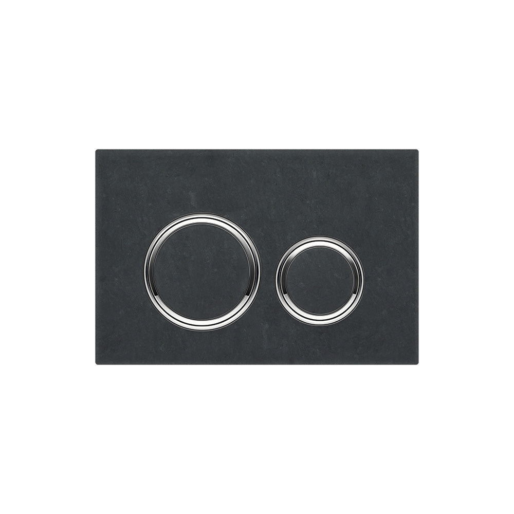 Geberit SIGMA50 ROUND Zinc frame in polished chrome