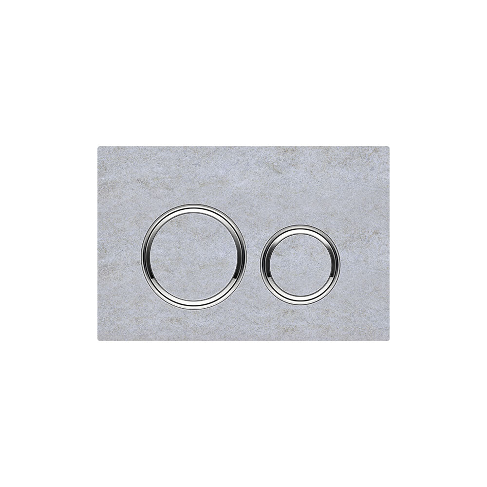 Geberit SIGMA50 ROUND Zinc frame in polished chrome