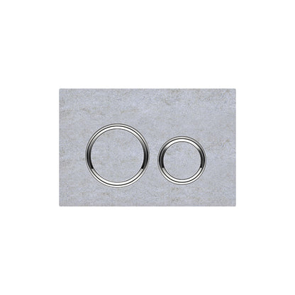 Geberit SIGMA50 ROUND Zinc frame in polished chrome