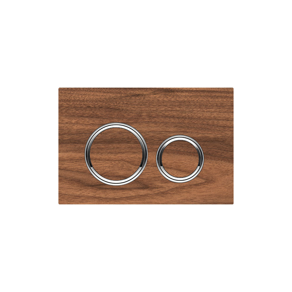 Geberit SIGMA50 ROUND Zinc frame in polished chrome