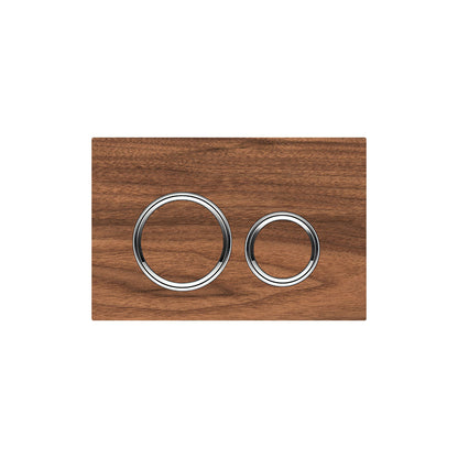 Geberit SIGMA50 ROUND Zinc frame in polished chrome
