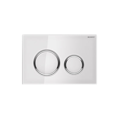 Geberit SIGMA50 ROUND Zinc frame in polished chrome