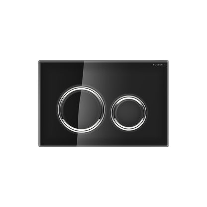 Geberit SIGMA50 ROUND Zinc frame in polished chrome