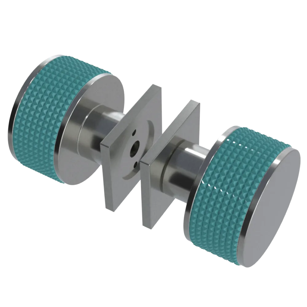 Rubinet Shower Door Knob (set) Satin Nickel
