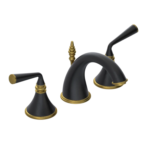 Rubinet Widespread Lav. Set. (less drain) Matt Black