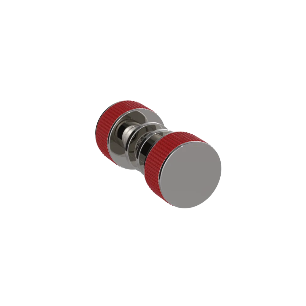 Rubinet Shower Door Knob (set) Polished Nickel