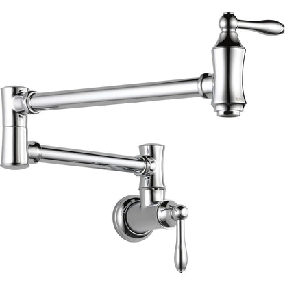 Traditional Delta Wallmount Pot Filler Faucets - Chrome