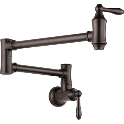 Traditional Delta Wallmount Pot Filler Faucets - Venetian Bronze