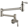 Traditional Delta Wallmount Pot Filler Faucets - Stainless