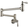 Traditional Delta Wallmount Pot Filler Faucets - Stainless Steel