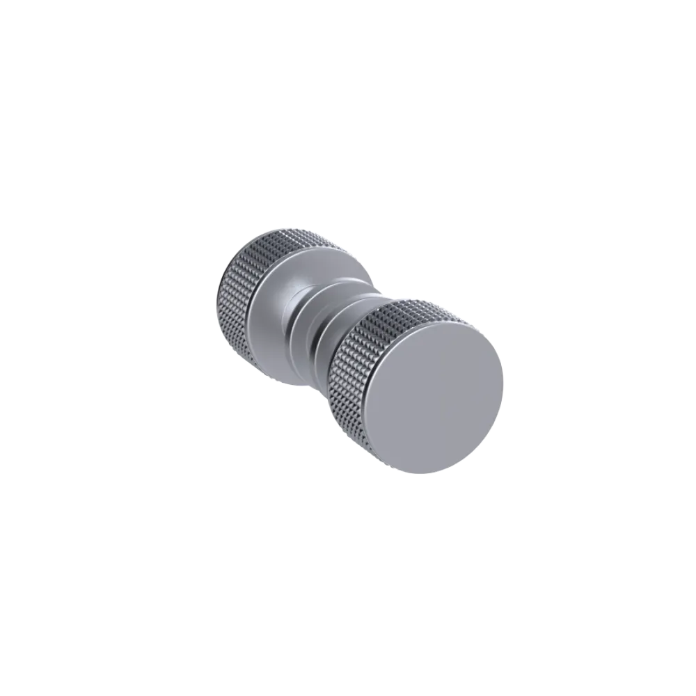 Rubinet Shower Door Knob (set) Satin Chrome