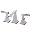 Rubinet Widespread Lav. Set. (less drain) White
