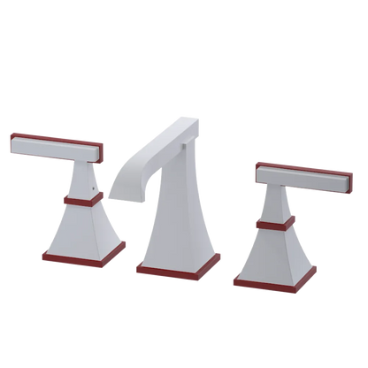 Rubinet Widespread Lav. Set. (less drain) White